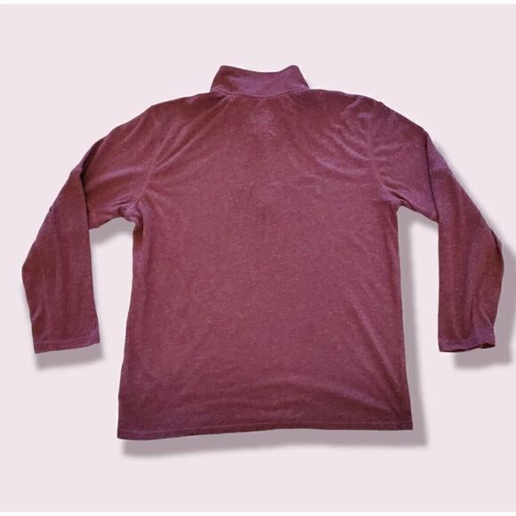 Magellan Outdoors Men's Adventure Gear Long Sleeve Wine 1/4 Zip T-Shirt Size L - Picture 4 of 4